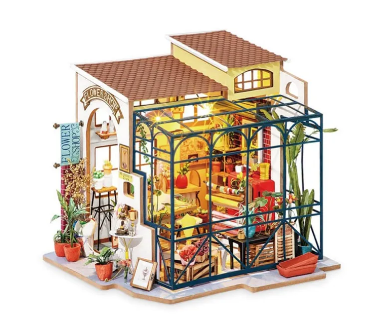 Robotime – Emilys Flower Shop DIY Miniature House- Robotime