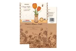 Robotime Rowood Wooden Bloom Craft – Orange Tulip