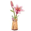Robotime Rowood Wooden Bloom Craft – Pink Lily