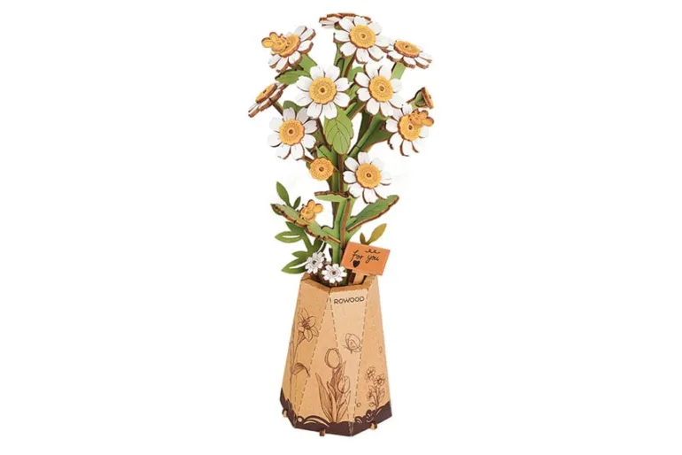 Robotime Rowood Wooden Bloom Craft – Chamomile