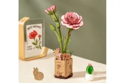 Robotime Rowood Wooden Bloom Craft – Pink Carnation