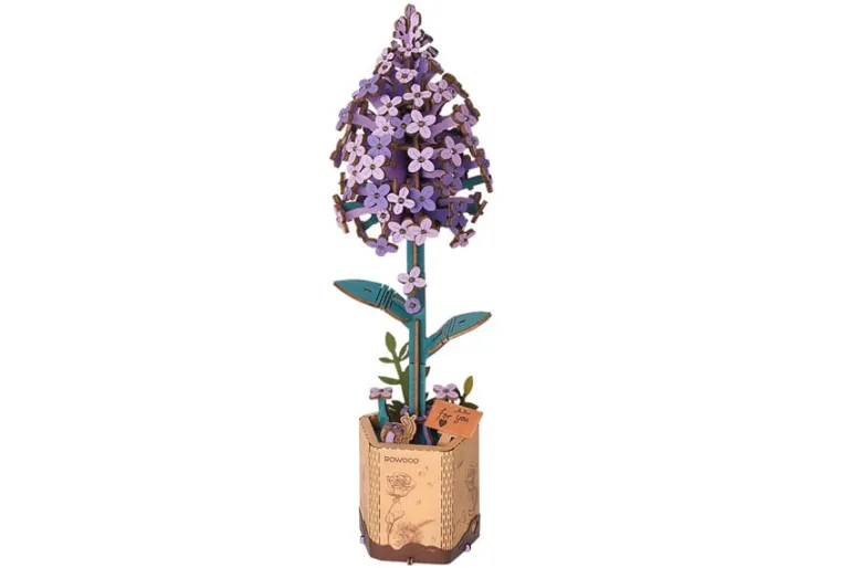 Robotime Rowood Wooden Bloom Craft – Lilac