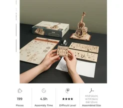 ROKR Magic Harp Music Box Wooden 3D Puzzle