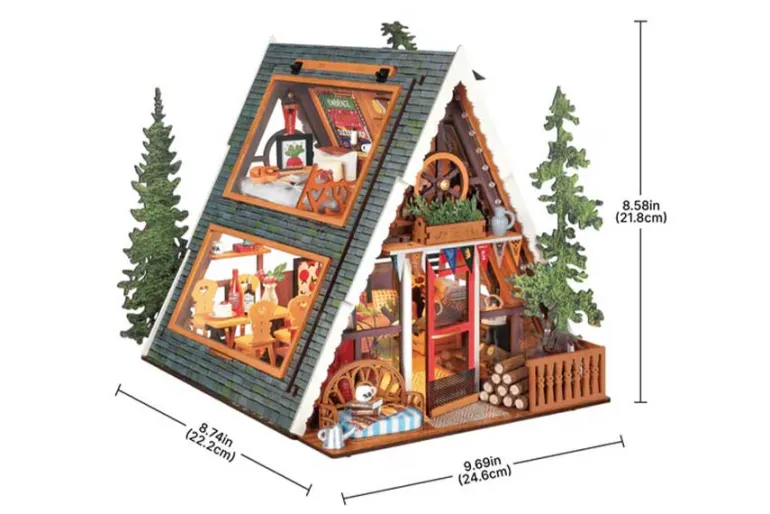 Rolife A-Frame Cabin DIY Miniature House Kit