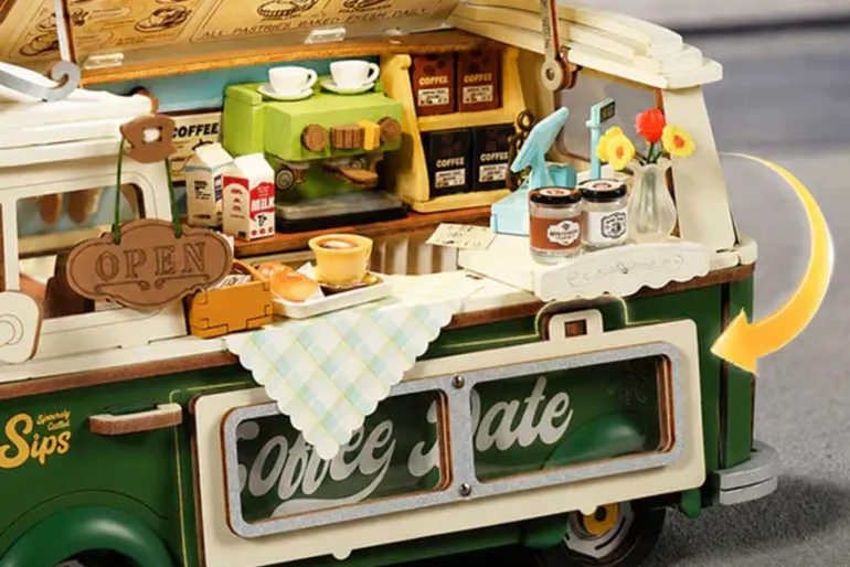 Rolife Leo’s Coffee Truck 3D Wooden Puzzle