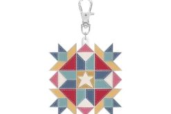 Rotary Cutter Quilting Enamel Zipper Pull Charm