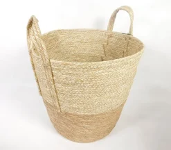 Round Basket with Handles – Large