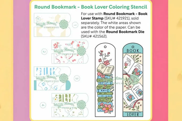 Round Bookmark – Book Lover Stamp Set