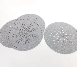 Round Grey Place Place Mats – 4 Piece