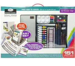 Royal All Media Silver Easel Art Set – 151 Piece