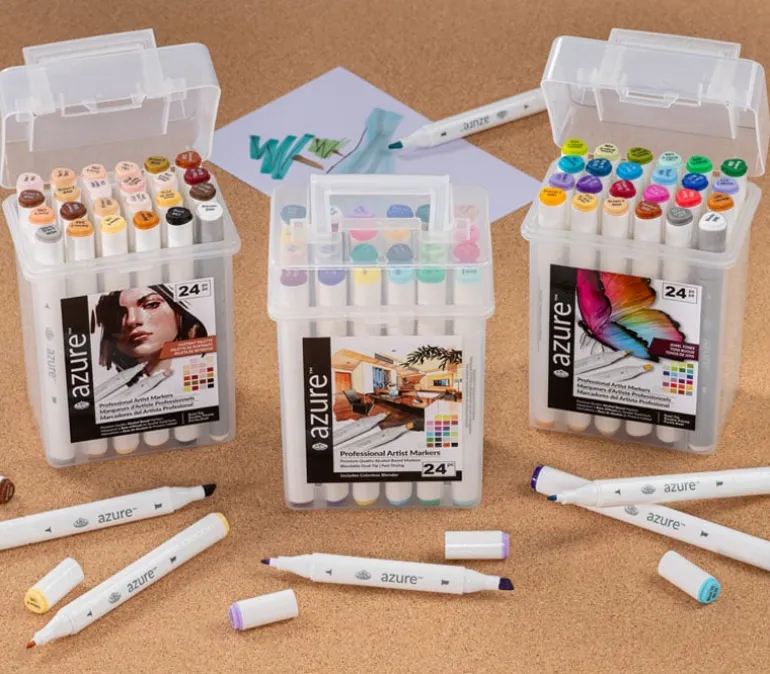 Royal Azure Dual Tip Marker Set (view sets)