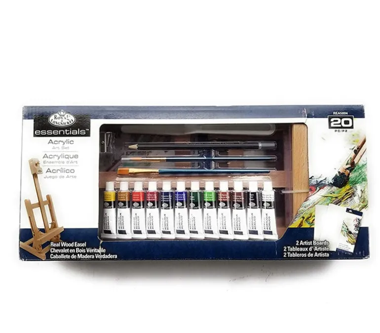 Royal Brush Acrylic Easel Set – 20 Piece