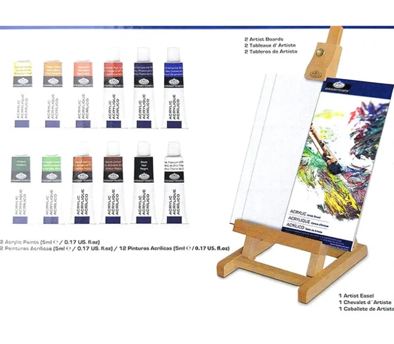Royal Brush Acrylic Easel Set – 20 Piece