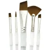 Royal Brush Gold Sable Angular Brush Set – 5 Piece