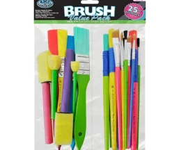 Royal Brush Scholastic Brush Set – 25-Piece Classroom & Craft Pack