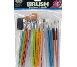 Royal Brush Scholastic Brush Set – 25-Piece Classroom & Craft Pack