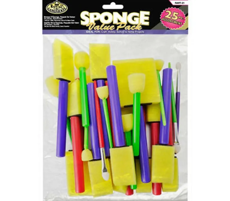 Royal Brush Scholastic Brush Set – 25-Piece Classroom & Craft Pack