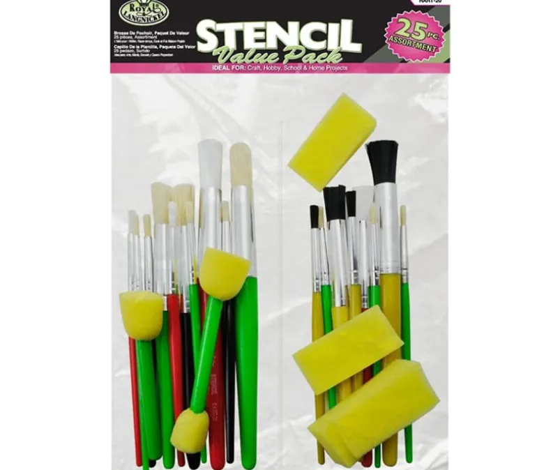 Royal Brush Super Value Brush Set – 25-Piece All-Purpose Painting Set
