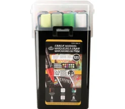Royal Chalk Marker Set – 2mm Tip, 12-Piece Primary Colors