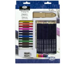 Royal Essentials Drawing and Sketching Art Sets – Drawing – 28 Piece