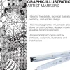 Royal Graphic Illustration Markers – 5 Piece