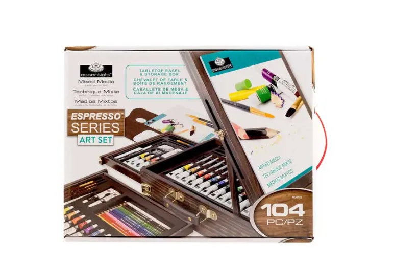 Royal & Langnickel Essentials Mixed Media Art Set & Easel 48pc