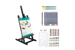 Royal & Langnickel Essentials Mixed Media Art Set & Easel 104pc