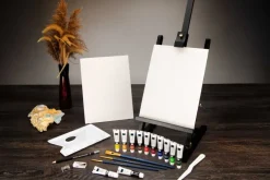 Royal & Langnickel Essentials Mixed Media Art Set & Easel 104pc