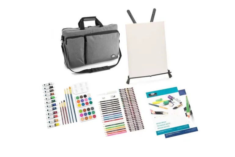 Royal & Langnickel Essentials Mixed Media Art Set & Easel 104pc