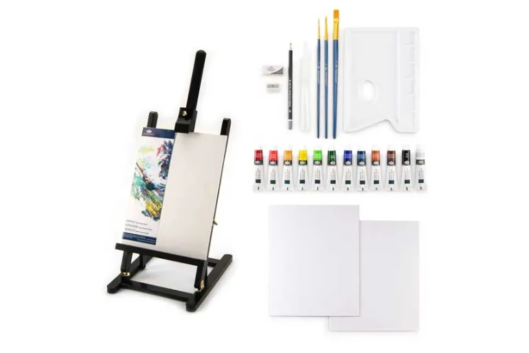 Royal & Langnickel Essentials Mixed Media Art Set & Easel 104pc