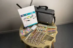 Royal & Langnickel Essentials Mixed Media Art Set & Easel 104pc