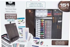 Royal & Langnickel Essentials Mixed Media Art Set & Easel 104pc