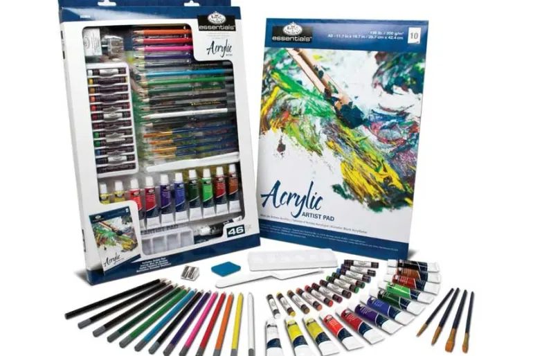 Royal & Langnickel Essentials Mixed Media Art Set & Easel 104pc