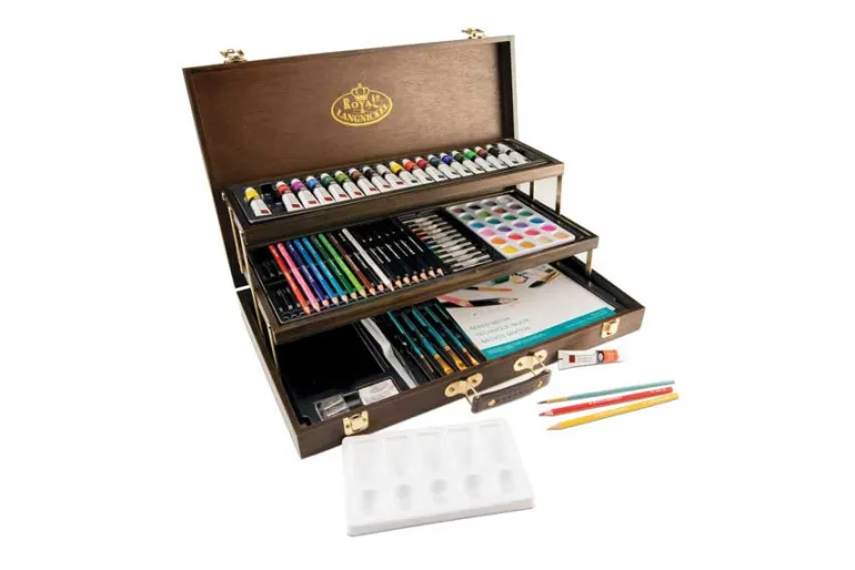 Royal & Langnickel Essentials Mixed Media Art Set & Easel 104pc