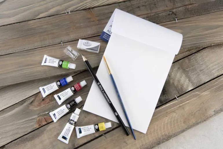 Royal & Langnickel Essentials Mixed Media Art Set & Easel 104pc