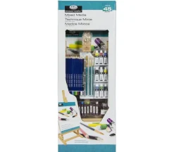 Royal Large H Frame Easel All Media Painting Art Set – 45 Piece