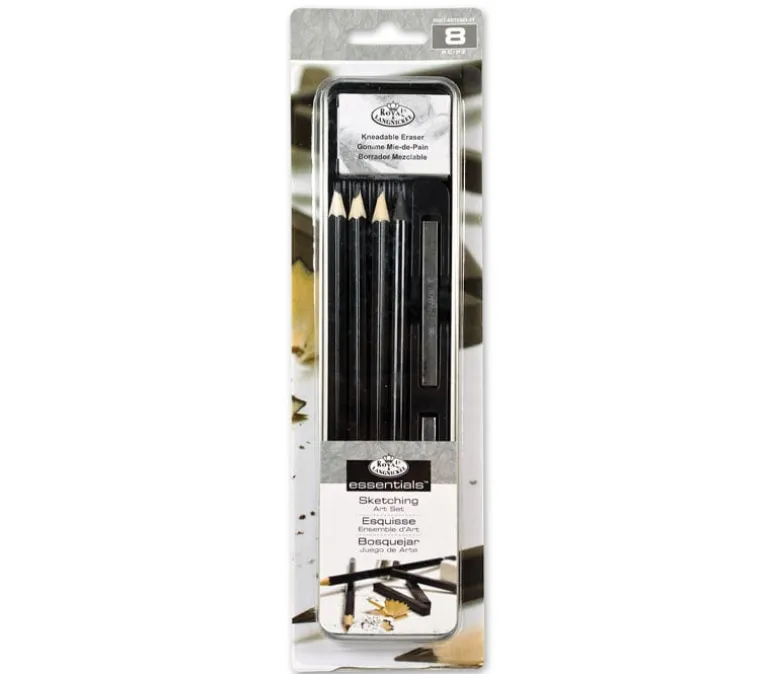 Royal Mini Tin Art Set – Watercolor Pencil and Brush