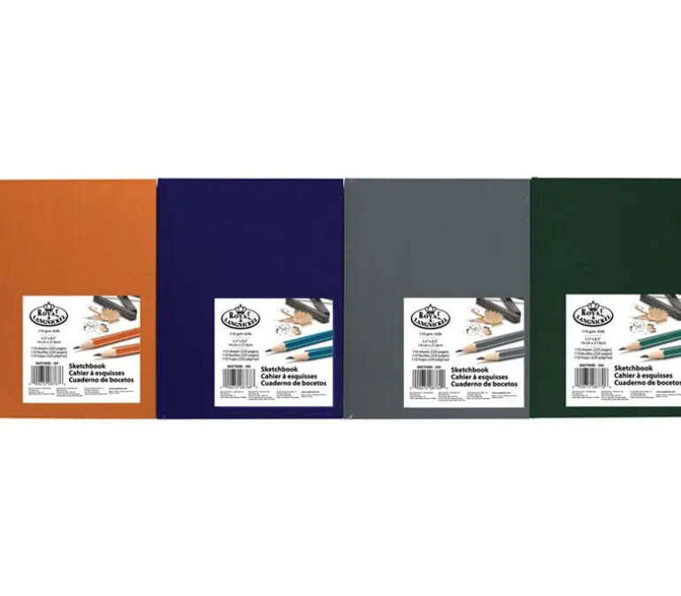 Royal Rich Colors Hard Bound Sketch Book – 5.5×8.5 – Color Shipped is Randomly Picked