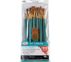 Royal Start in Art All Media Brush Value Pack – 15 Piece