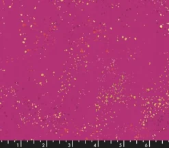 Ruby Star Backyard Speckled Basic in Berry with Gold Metallic Highlights