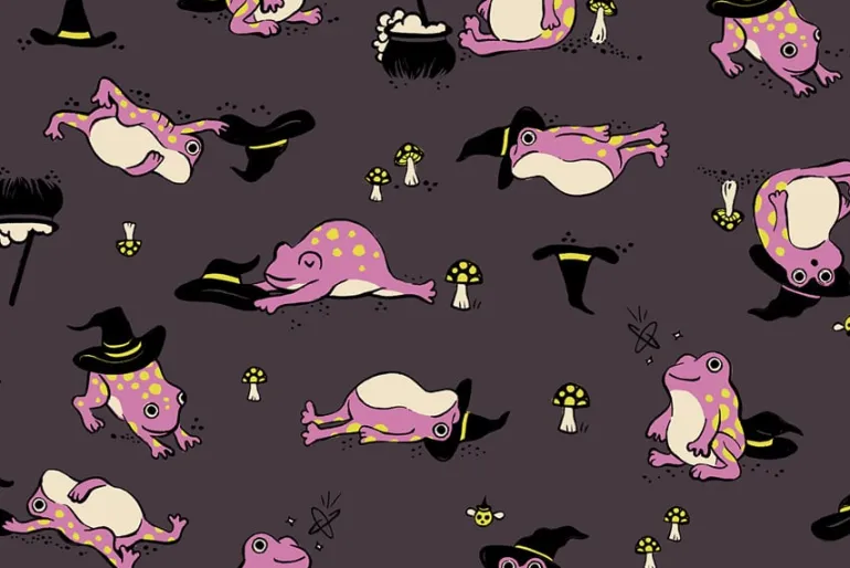 Ruby Star Freaky Familiars Starry on Witchy Purple