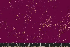 Ruby Star Speckled in Purple Velvet with Gold Metallic Highlights