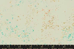 Ruby Star Speckled Metallic Shell Gold Fabric