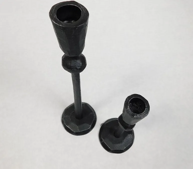 Rustic Metal Candle Holder – 7.5-inch