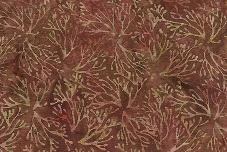Rustic Riches Batiks Pinecone & Needles in Cinnamon