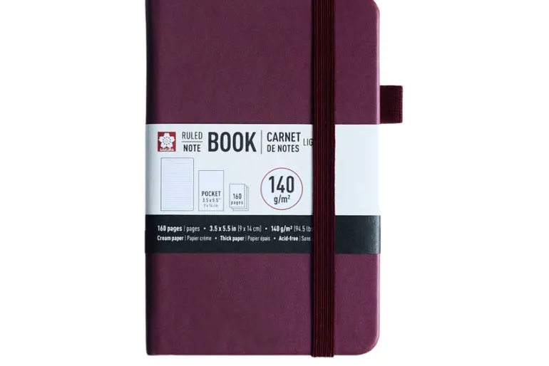 Sakura 140gsm A4 Hardcover Sketchbook – Black Paper