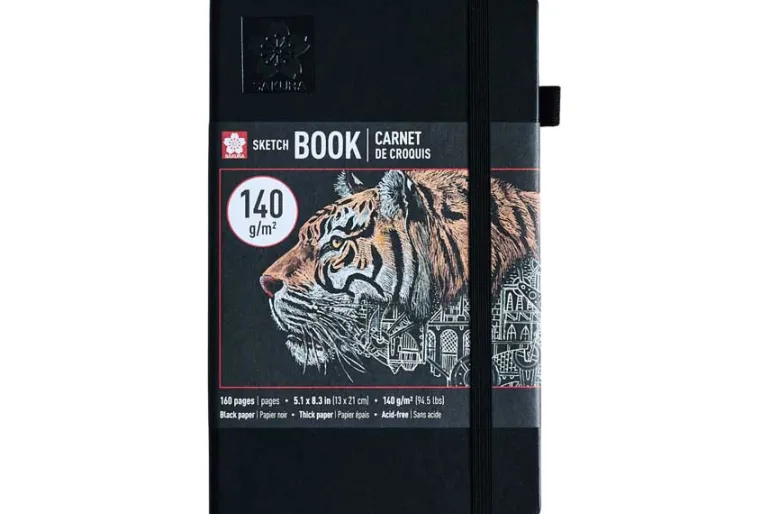 Sakura 140gsm Pocket Hardcover Ruled Notebook – Cinder