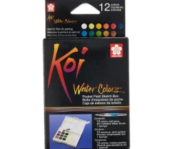 Sakura Koi Watercolor Pan Pocketbox Set – 12 Piece