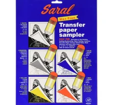 Saral Wax Free Transfer Paper – 8-1/2-inch x 11-inch – 5 Piece Color Sampler