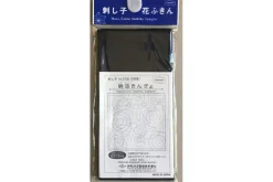 Sashiko Sampler Traditional Design Asa-no-ha on Navy